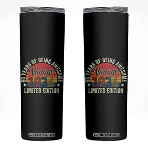 Funny 90th Birthday Skinny Tumbler Vintage 1936 Limited Edition 90 Year Old Bday Gifts TS10 Black Print Your Wear