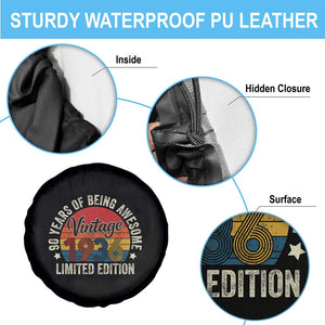 Funny 90th Birthday Spare Tire Cover Vintage 1936 Limited Edition 90 Year Old Bday Gifts TS10 Print Your Wear
