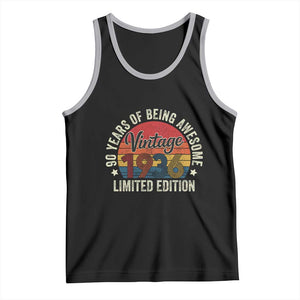 Funny 90th Birthday Tank Top Vintage 1936 Limited Edition 90 Year Old Bday Gifts TS10 Black Athletic Heather Print Your Wear