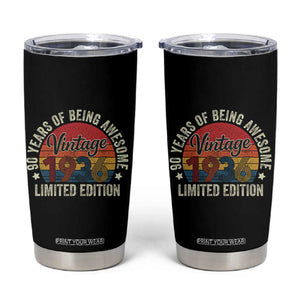Funny 90th Birthday Tumbler Cup Vintage 1936 Limited Edition 90 Year Old Bday Gifts TS10 Black Print Your Wear