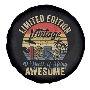 Funny 70th Birthday Spare Tire Cover Vintage 1956 Limited Edition 50 Year Old Bday Gifts TS10 Print Your Wear
