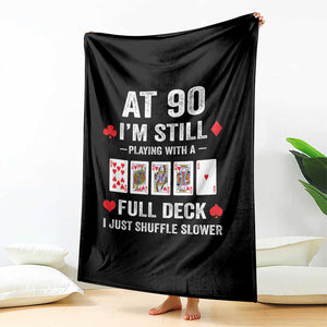 Funny 90th Birthday Throw Blanket Funny 90 Year Old Cards TS10 Print Your Wear