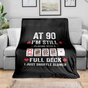 Funny 90th Birthday Throw Blanket Funny 90 Year Old Cards TS10 Print Your Wear