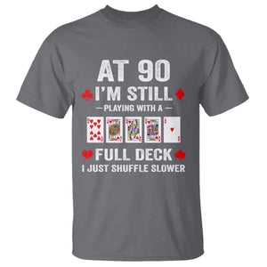 Funny 90th Birthday T Shirt Funny 90 Year Old Cards TS10 Charcoal Print Your Wear