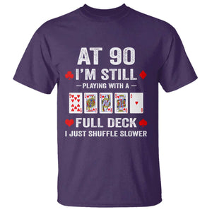 Funny 90th Birthday T Shirt Funny 90 Year Old Cards TS10 Purple Print Your Wear