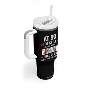 Funny 90th Birthday Tumbler With Handle Funny 90 Year Old Cards TS10 Print Your Wear