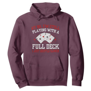 Funny 90th Birthday Hoodie Retro Funny 90 Year Old Cards Bday Gifts TS10 Maroon Print Your Wear
