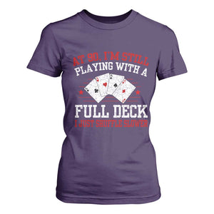 Funny 90th Birthday T Shirt For Women Retro Funny 90 Year Old Cards Bday Gifts TS10 Purple Print Your Wear