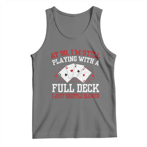 Funny 90th Birthday Tank Top Retro Funny 90 Year Old Cards Bday Gifts TS10 Black Heather Print Your Wear