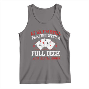 Funny 90th Birthday Tank Top Retro Funny 90 Year Old Cards Bday Gifts TS10 Deep Heather Print Your Wear
