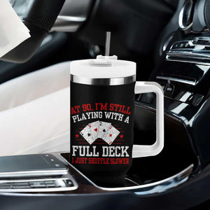 Funny 90th Birthday Tumbler With Handle Retro Funny 90 Year Old Cards Bday Gifts TS10 Print Your Wear