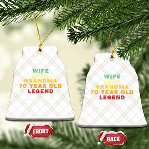 70th Birthday Gifts For Women Ceramic Ornament Wife Mom Grandma 70 Year Old Legend TS10 Print Your Wear