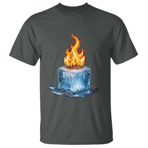 Subtle Anti Ice T Shirt Ice Melting Satire Political Humor TS10 Dark Heather Print Your Wear