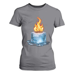 Subtle Anti Ice T Shirt For Women Ice Melting Satire Political Humor TS10 Charcoal Print Your Wear