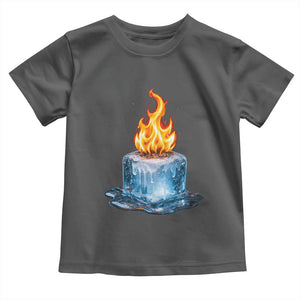 Subtle Anti Ice Toddler T Shirt Ice Melting Satire Political Humor TS10 Dark Heather Print Your Wear