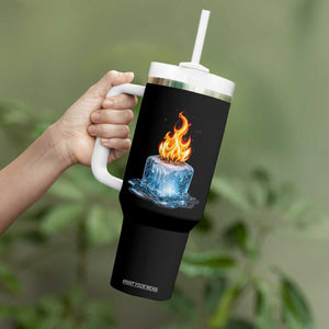 Subtle Anti Ice Tumbler With Handle Ice Melting Satire Political Humor TS10 Print Your Wear
