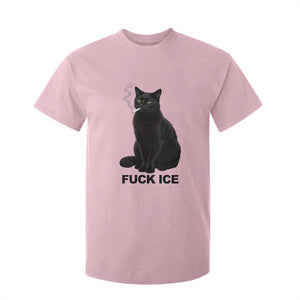 Fck Ice Smoking Cat T Shirt For Kid Subtle FDT Black Cat Meme TS10 Light Pink Print Your Wear