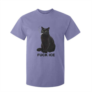 Fck Ice Smoking Cat T Shirt For Kid Subtle FDT Black Cat Meme TS10 Violet Print Your Wear