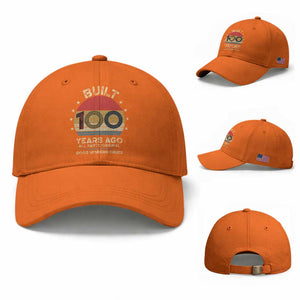 Funny 100th Birthday Baseball Cap Vintage Retro Built 100 Years Ago