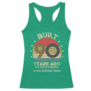 Funny 90th Birthday Racerback Tank Top Vintage Retro Built 90 Years Ago TS10 Irish Green Print Your Wear