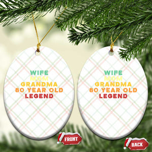 80th Birthday Gifts For Women Ceramic Ornament Wife Mom Grandma 80 Year Old Legend TS10 Print Your Wear