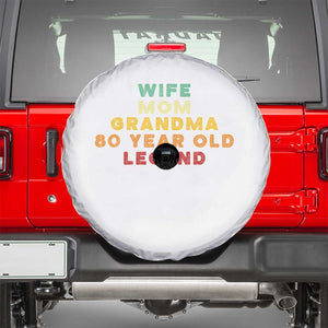 80th Birthday Gifts For Women Spare Tire Cover Wife Mom Grandma 80 Year Old Legend TS10 Black Print Your Wear