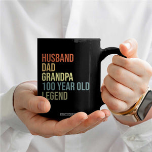 100th Birthday Coffee Mug Husband Dad Grandpa 100 Year Old Legend TS10 Print Your Wear
