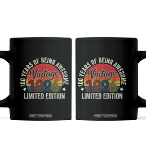 Funny 100th Birthday Coffee Mug Vintage 1926 Limited Edition 50 Year Old Bday Gifts TS10 Black Print Your Wear