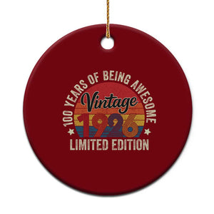 Funny 100th Birthday Ceramic Ornament Vintage 1926 Limited Edition 50 Year Old Bday Gifts TS10 1pc Red Print Your Wear