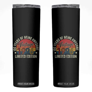 Funny 100th Birthday Skinny Tumbler Vintage 1926 Limited Edition 50 Year Old Bday Gifts TS10 Black Print Your Wear