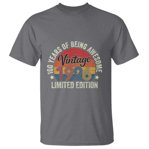 Funny 100th Birthday T Shirt Vintage 1926 Limited Edition 50 Year Old Bday Gifts TS10 Charcoal Print Your Wear