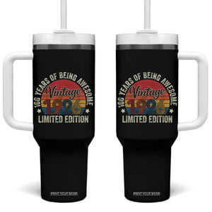Funny 100th Birthday Tumbler With Handle Vintage 1926 Limited Edition 50 Year Old Bday Gifts TS10 One Size: 40 oz Black Print Your Wear