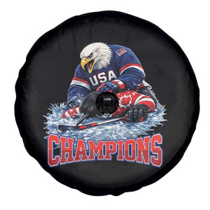USA Ice Hockey Spare Tire Cover Eagle Dominates Canada 2026 Hockey Champions TS10 Print Your Wear