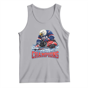 USA Ice Hockey Tank Top Eagle Dominates Canada 2026 Hockey Champions TS10 Athletic Heather Print Your Wear