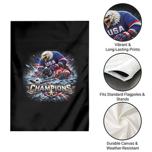 USA Ice Hockey Garden Flag Eagle Dominates Canada 2026 Hockey Champions Graphic TS10 Print Your Wear