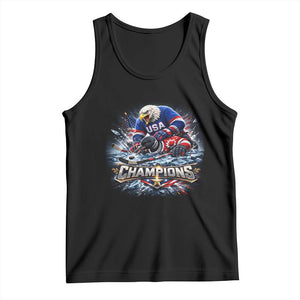 USA Ice Hockey Tank Top Eagle Dominates Canada 2026 Hockey Champions Graphic TS10 Black Print Your Wear