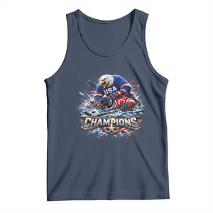USA Ice Hockey Tank Top Eagle Dominates Canada 2026 Hockey Champions Graphic TS10 Navy Print Your Wear