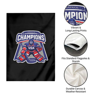 USA Ice Hockey Garden Flag America Champions Patriotic Ice Hockey Team Fan TS10 Print Your Wear