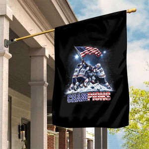 USA Ice Hockey Garden Flag Hockey Champions 2026 USA Players Raising Flag On Ice TS10 Print Your Wear