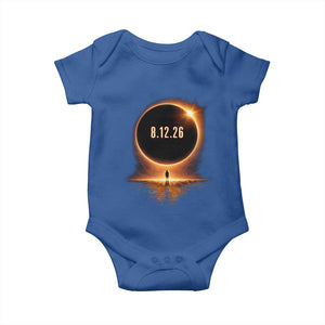 Total Solar Eclipse 2026 Baby Onesie August 12th Totality Gift TS10 Royal Blue Print Your Wear