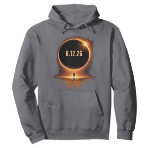 Total Solar Eclipse 2026 Hoodie August 12th Totality Gift TS10 Charcoal Print Your Wear