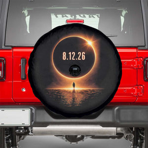 Total Solar Eclipse 2026 Spare Tire Cover August 12th Totality Gift TS10 Black Print Your Wear