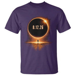 Total Solar Eclipse 2026 T Shirt August 12th Totality Gift TS10 Purple Print Your Wear