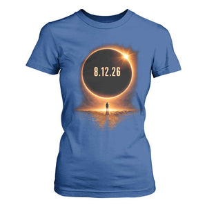 Total Solar Eclipse 2026 T Shirt For Women August 12th Totality Gift TS10 Royal Blue Print Your Wear