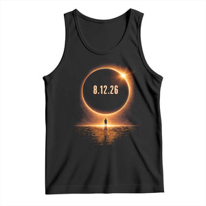 Total Solar Eclipse 2026 Tank Top August 12th Totality Gift TS10 Black Print Your Wear