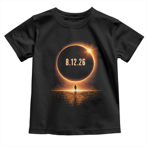 Total Solar Eclipse 2026 Toddler T Shirt August 12th Totality Gift TS10 Black Print Your Wear