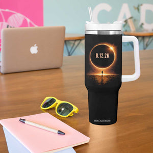 Total Solar Eclipse 2026 Tumbler With Handle August 12th Totality Gift TS10 Print Your Wear