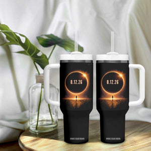 Total Solar Eclipse 2026 Tumbler With Handle August 12th Totality Gift TS10 Print Your Wear