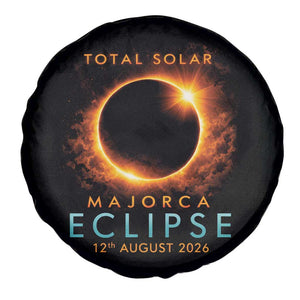 Total Solar Eclipse Spare Tire Cover 12th August 2026 Majorca Totality TS10 Print Your Wear
