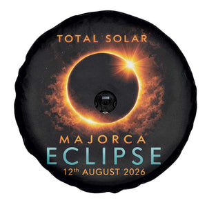 Total Solar Eclipse Spare Tire Cover 12th August 2026 Majorca Totality TS10 Print Your Wear
